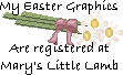 My Easter Graphics are Registered from Mary's Little Lamb Graphics