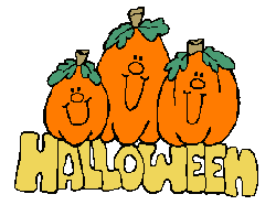 Three Pumpkins Halloween Sign