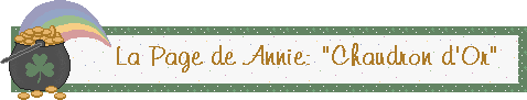 La Page de Annie: "Chaudron d'Or"